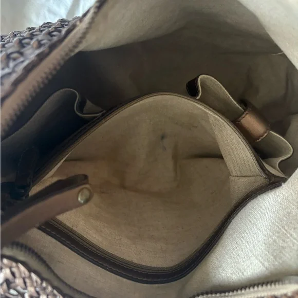 Cole Haan Sierra Open Weave Leather Purse - Picture 11 of 13